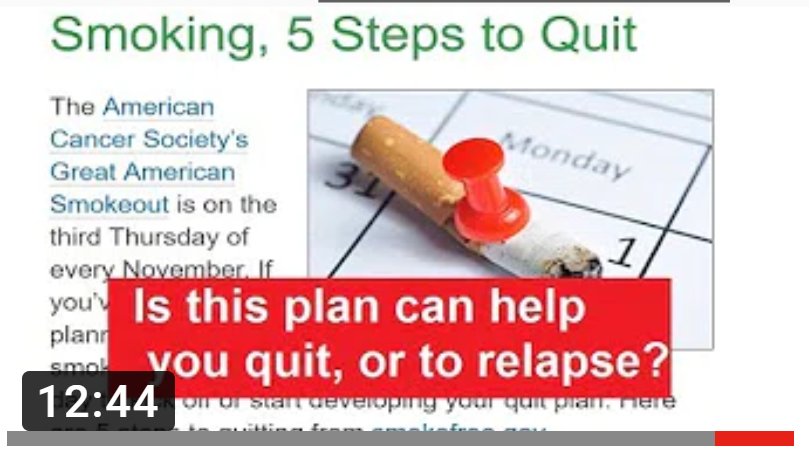 quit smoking programs causes relapses